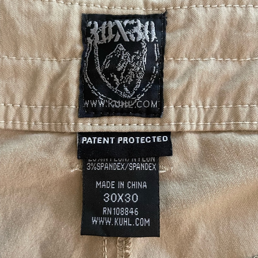 Men's KUHL BORN IN THE MOUNTAINS Tan Cargo Pants 30X30 - Picture 13 of 16